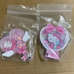 新品　シークレットカスタムアクリルチャーム　マイメロディ　ハローキティセット