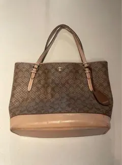 COACH シグネチャー トートバッグ ブラウン