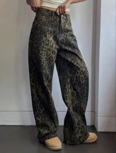 レオパードパンツ ヒョウ柄 Y2K 平成のサムネイル