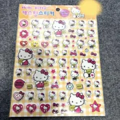 韓国ダイソーハローキティ ぷっくりシール　カラフル　新品