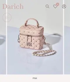 Darich キルティングビジュースクエアミニバッグ