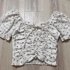 SpRay花柄フリルブラウス半袖のサムネイル