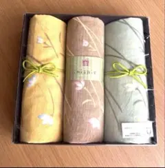 「いにしへ」　inishie　片面ガーゼタオル　フェイスタオル　3枚セット　内野