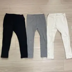 ユニクロベビー　リブレギンス110 3点セット