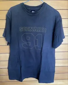 00s初期ステューシー半袖TシャツM USA製OLD STUSSY紺タグフェードのサムネイル