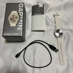 GARMIN VIVOMOVE SPORT ピーチゴールド/アイボリー　ガーミン
