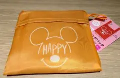 新品☆Disney ディズニー ミッキー エコバッグ HAPPY 黄色 イエローのサムネイル