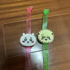 ちいかわ ハチワレ ラバーバンド付きウォッチ 2本セットのサムネイル