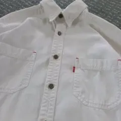 Levi's RED TAB ホワイトデニムシャツ カットオフ フリンジのサムネイル
