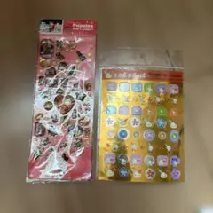 実写犬シール（クーリア）、うさはなちゃん（サンリオ）シール