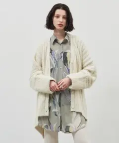 【未使用タグ付】LA BELLE ETUDE フェザーBIGニットカーディガン