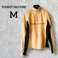 ✨１点限り✨トミーヒルフィガー ハーフジップニット 長袖セーター コットン【М】