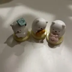 チョコエッグ　しろくま　3体　すみっこぐらし