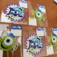 新品　モンスターズ・インク ビッグシールセット　ビックワッペンシール　ステッカー