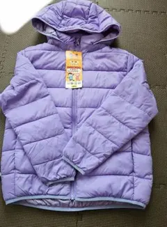 中綿ジャケット　140 キッズ　アウター　新品タグ付き　紫
