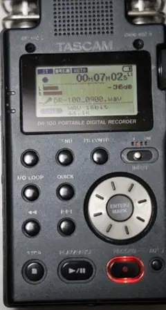 TASCAM DR-100 ポータブルデジタルレコーダー 電源アダプター付き