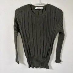 Spick & Span オリーブグリーン 長袖ニット