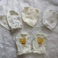 ミトン4点セット あひる プーさん