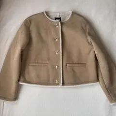 ZARA ベージュ ムートンコート Mサイズ