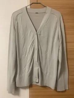 Mila Owen ライトグレー Vネック カーディガン