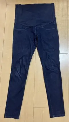 無印良品　マタニティパンツ　レギンス　Sサイズ　ネイビー