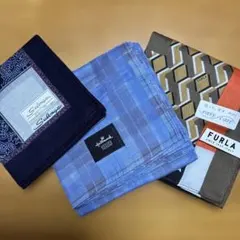 【お値下げ】メンズ　ハンカチ 3枚FURLA Hallmark Salonge