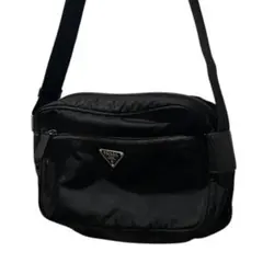 SALE！　プラダ　ブラック　三角ロゴ　ナイロン　ショルダーバッグ　カメラバッグ