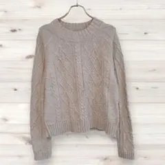 O0715【ギャップ】 ニット セーター(S)長袖プルオーバー コットン