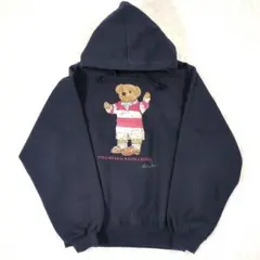 【レア】ポロラルフローレン　パーカー　ポロベア　デカロゴ　L ネイビー