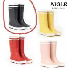 【新品未使用品】50%オフ！AIGLE ネイビー 長靴 17cm