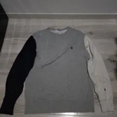 Champion トレーナー L グレー/黒/白