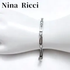 Nina Ricci ニナリッチ シルバーブレスレット ラインストーン