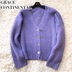 未使用級✨グレースコンチネンタル 25aw フェザールーズニットカーディガン