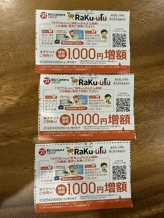 ラクウル 買取金額1000円増額クーポン ３枚