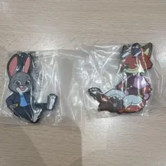 ジュディ・ホップス ニック・ワイルド キーホルダー 2個セット