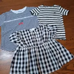 ブランド半袖Tシャツまとめ売りセット100センチ女の子のサムネイル