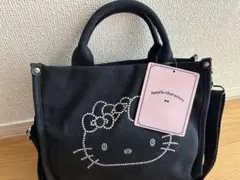 しまむら　日焼けキティ　2WAYバッグ　ハローキティ　ラインストーンバッグ