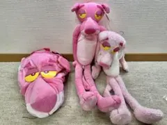90年代 ピンクパンサー ぬいぐるみ 3体セット - メルカリ