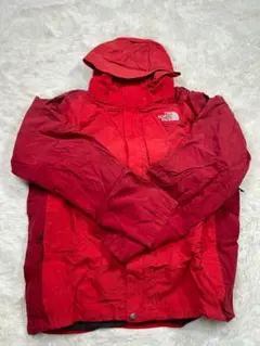 ​【高機能】ノースフェイス マウンテンパーカー 赤×濃赤 メンズL ハイベント