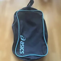 asics シューズケース ブラック/ブルー