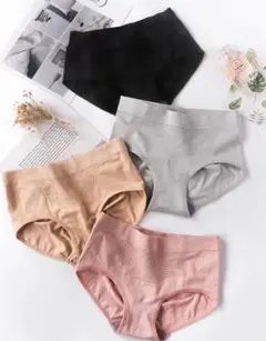新品レディース高通気性と伸縮性美形ショーツ下着【4枚セット】
