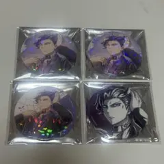 一撃くじ ブラックコーデ　カルエゴ　ホログラム　缶バッジ