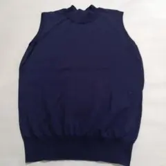 N*☆様 ネイビー ノースリーブニット Mサイズ