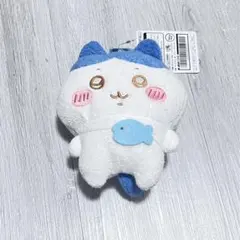 タグ付きちいかわ　カラビナ付き　がま口ポーチぬいぐるみ マスコット ハチワレ