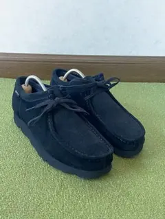 クラークス　ワラビー　ゴアテックス　スエードレザー　25cm ブラックのサムネイル