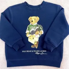 【極美品】ラルフローレン 24M フリーススウェットシャツ ブルー