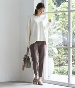 【美品】GLOBAL WORK トリプルイージーVネックプルオーバー　M