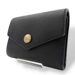 マイケルコース 三つ折り財布 レザー ブラック 黒 MICHAEL KORS