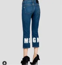 本日限定セール❤️正規品　MSGM クロップドデニム　38のサムネイル