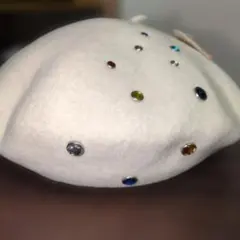 ベレー帽 ホワイト